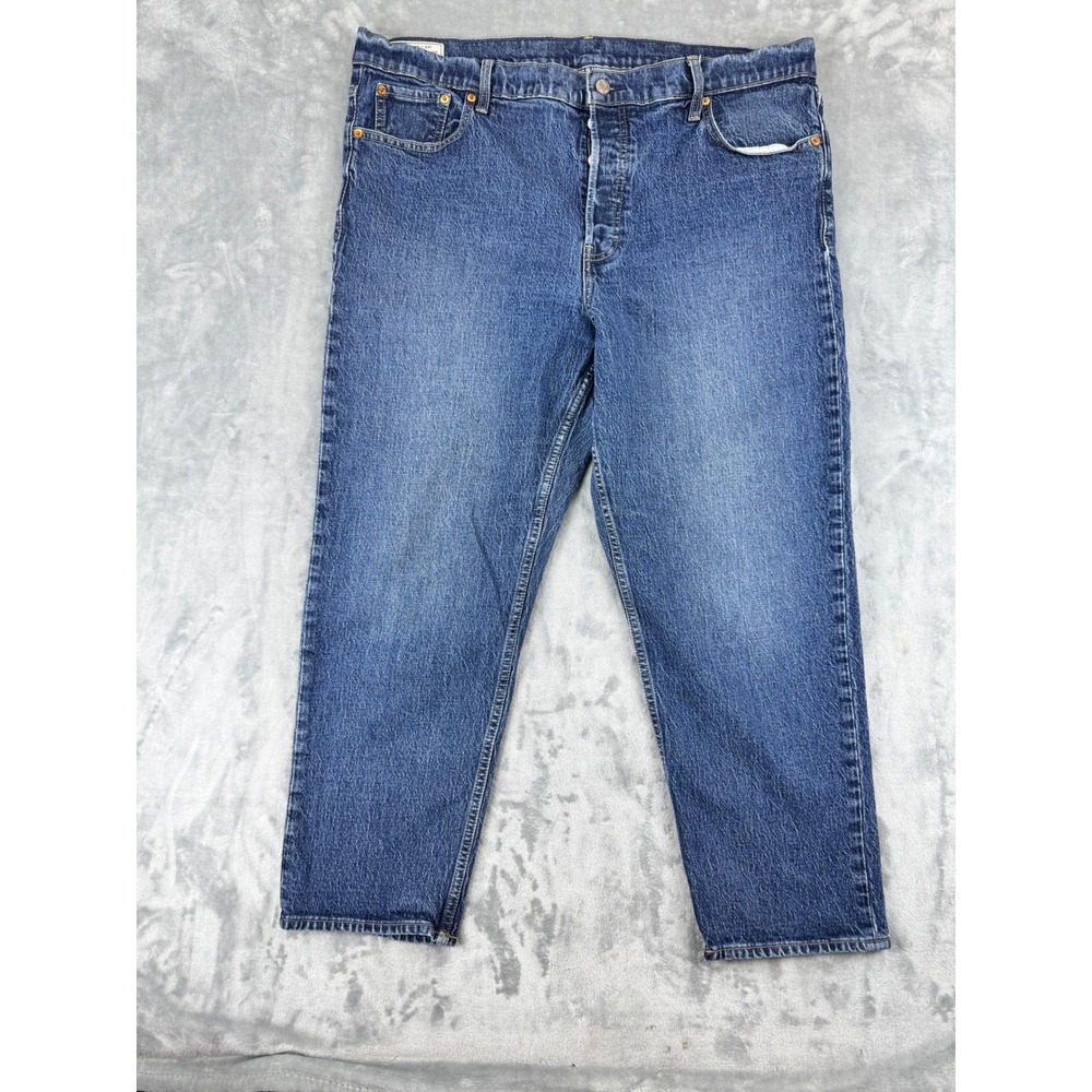 GAP Cheeky Straight‎ High Rise Jeans Blue Denim Button Fly Women 35/20R Boot
